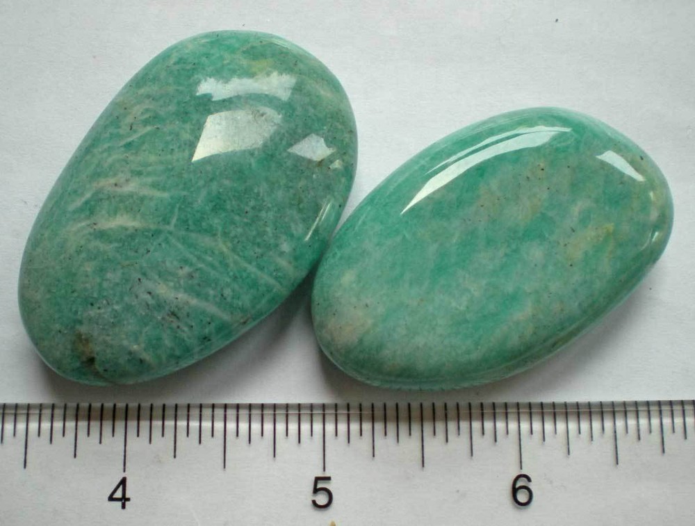 Amazonite - 2 Palmstones sc922c