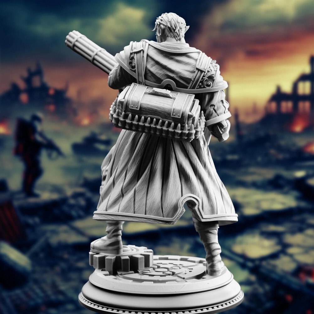 Half-Orc Battle Smith Artificer Dnd Mini | By DM Stash