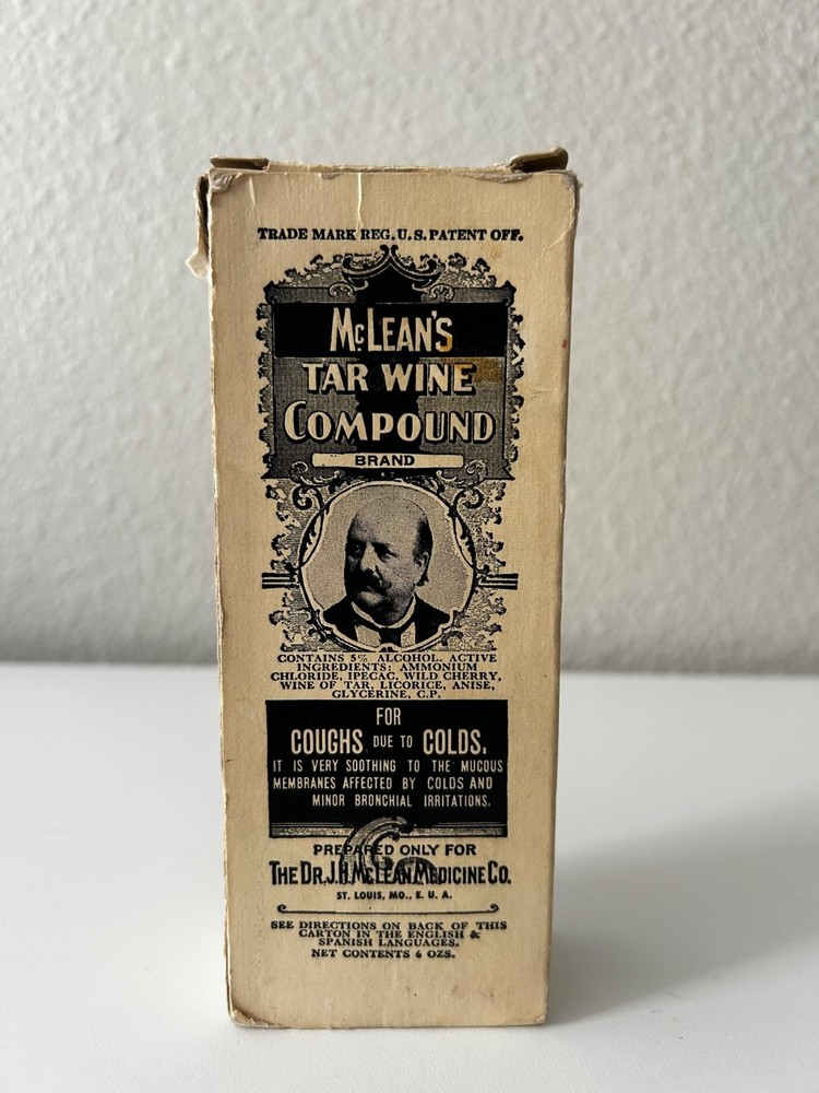 Vintage 1800s Mclean’s Tar Wine Compound