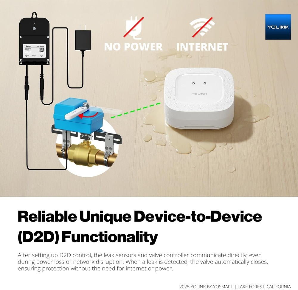 Advanced Leak Detection System with Wireless Controller & Long Range Sensors