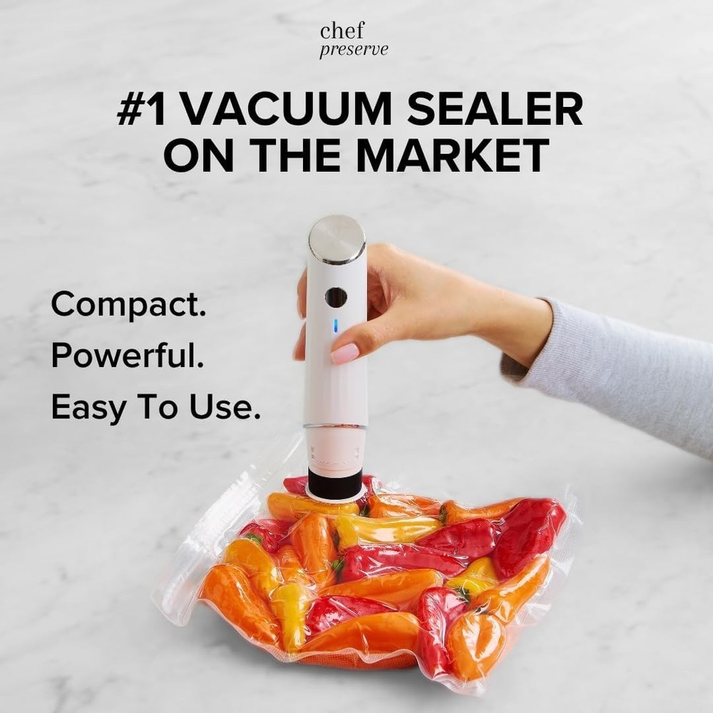 Compact Vacuum Sealer + Glass Containers