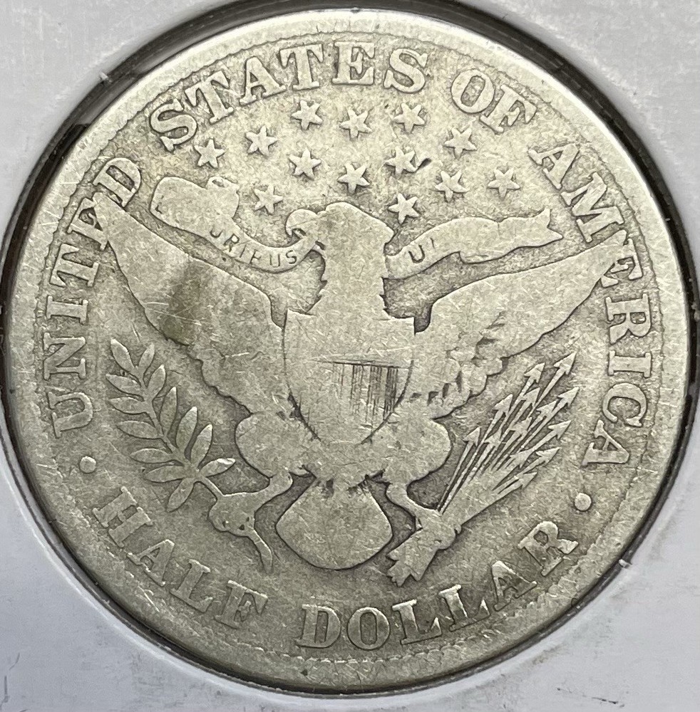 1908 P Barber Silver half Dollar Philadelphia