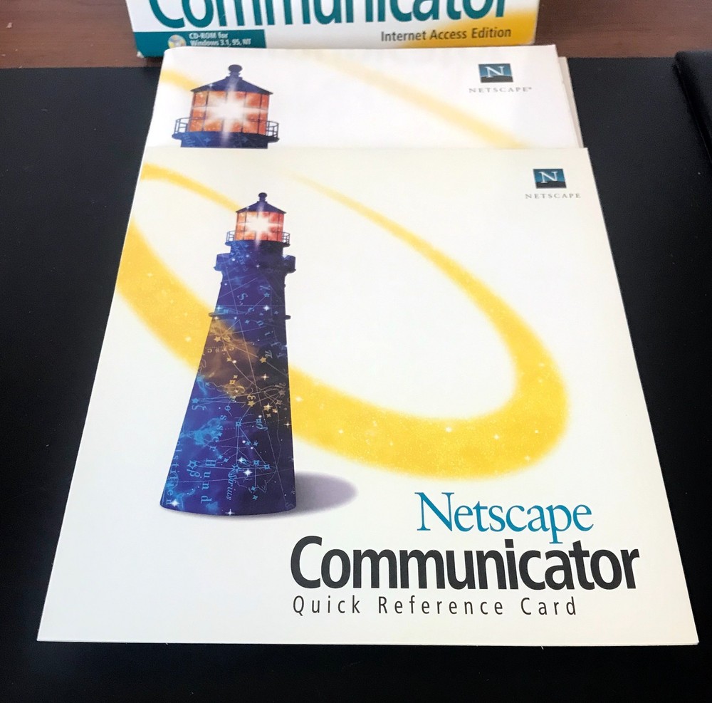 Vintage Netscape Communicator Internet Access Edition Version 4
