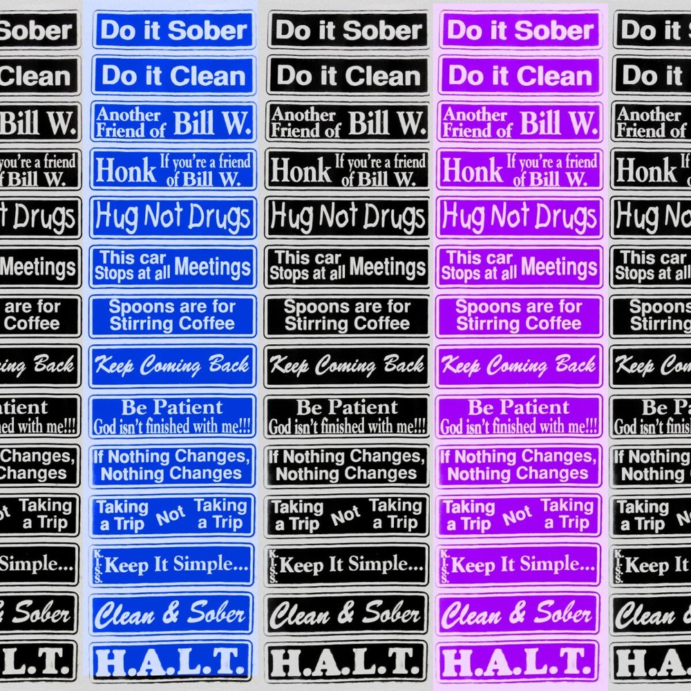 "Multiple Saying Strip" Bumper Sticker, Available in 3 Colors, ST55