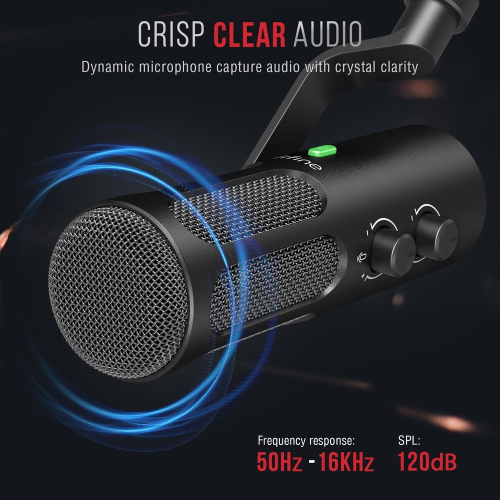 XLR USB Podcast Dynamic Microphone for Streaming Tank3 FIFINE XLR USB Studio