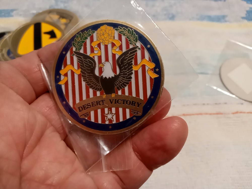 MILITARY MISC METAL EMBLEMS PEEL AND STICK