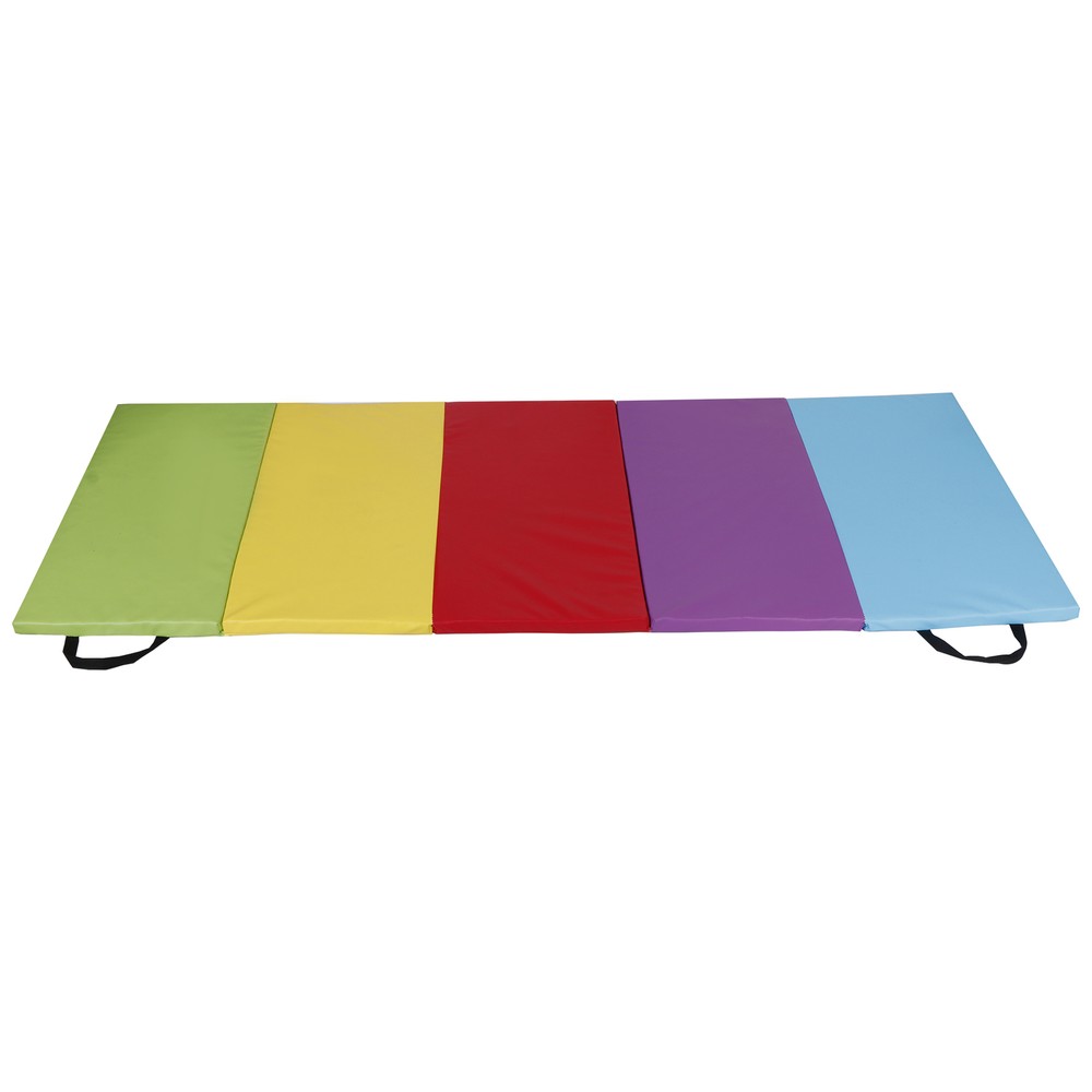Vibrant Foldable Gym Mat For Kids And Beginners With Ample Exercise Space