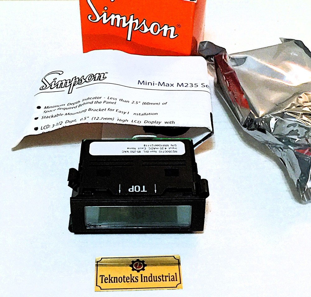 SIMPSON M23500710 DIGITAL PANEL METER
