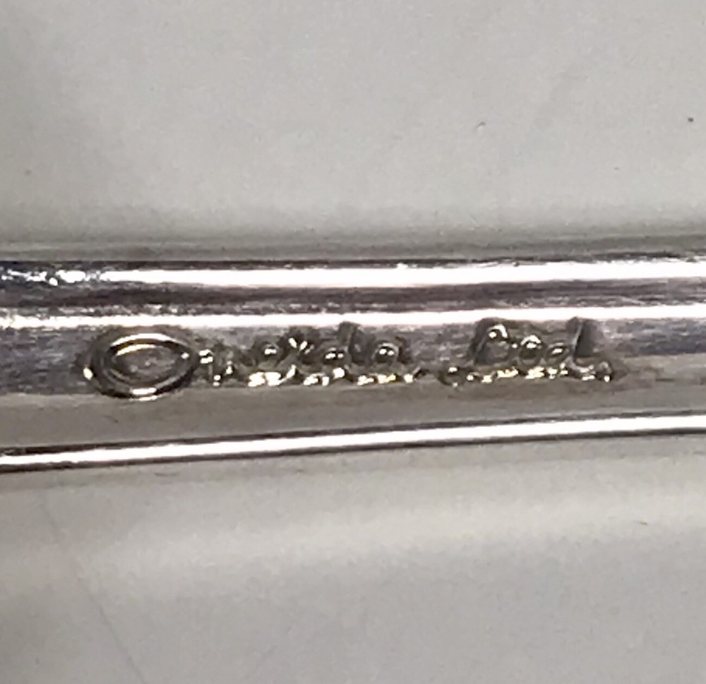 Oneida Silver Plate Sugar Spoon Arbor Shell Shaped Serving Utensil Flatware G17
