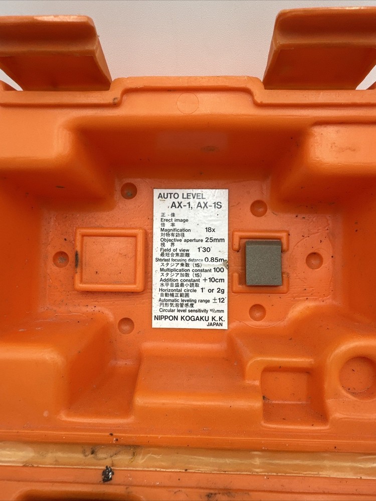 Nikon AX-1 Automatic Surveyor Base & Case Used