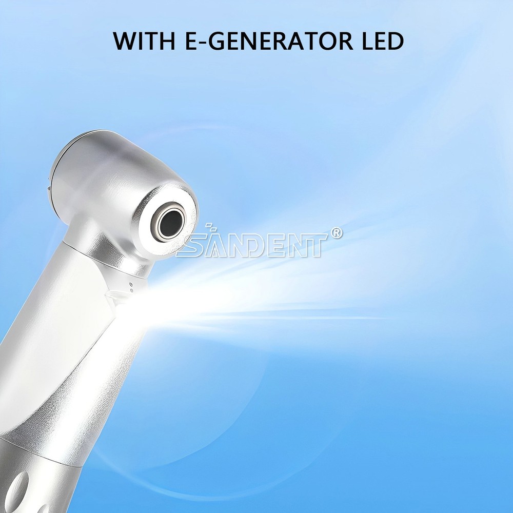 Dental 1:1 Contra Angle E-generator LED Internal Way Low Speed Handpiece E-type