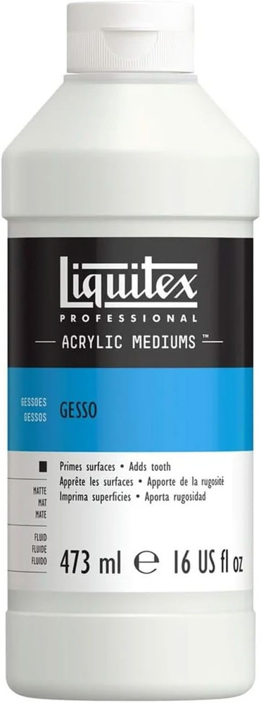 Professional Gesso Surface Prep Medium, 946Ml (32-Oz), White