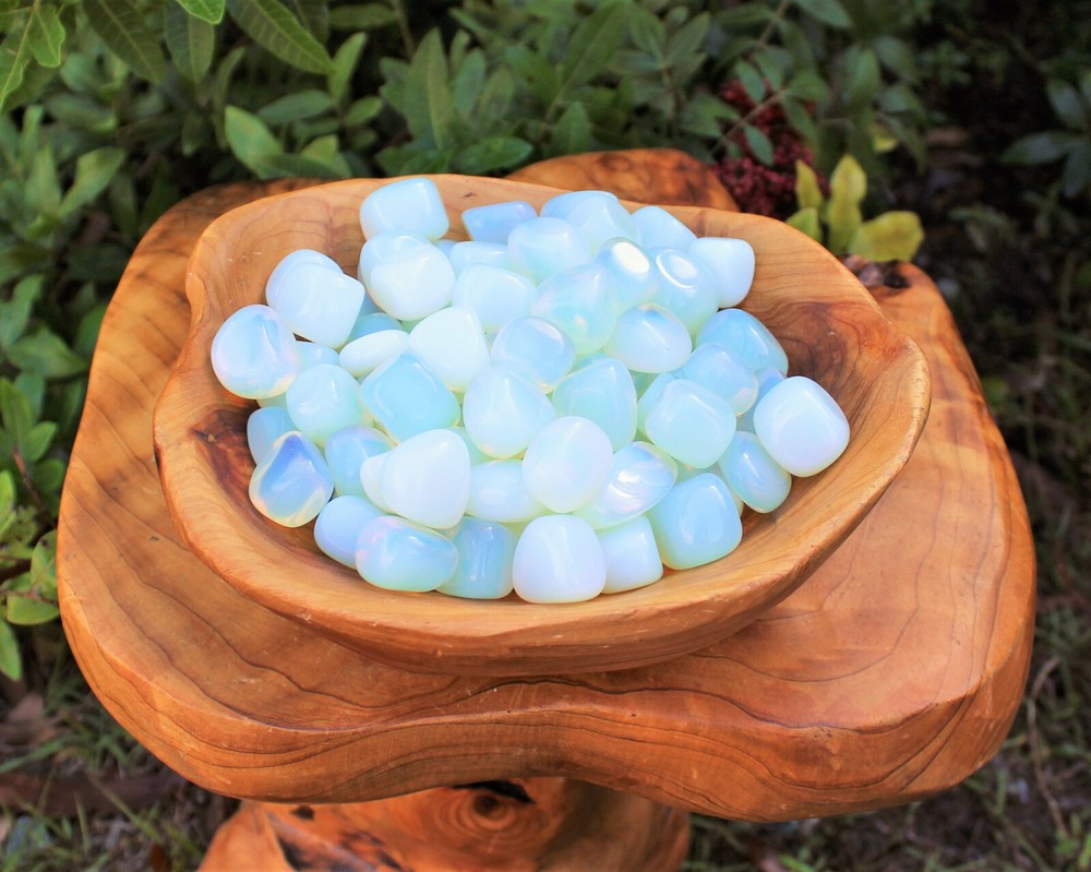 10 MEDIUM/LARGE Opalite Tumbled Stone Crystal Healing Gemstone