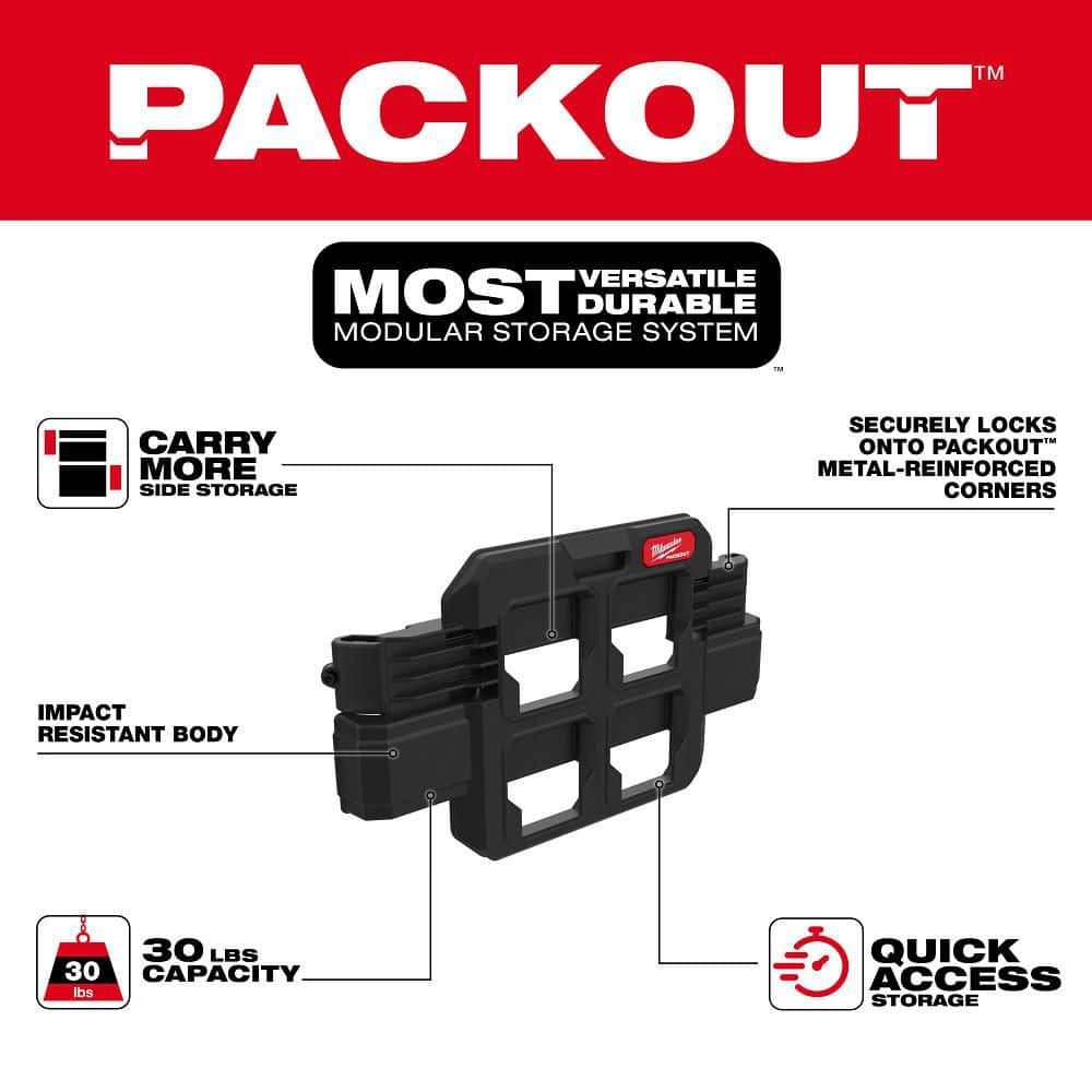 Milwaukee PACKOUT Compact Plate Tool Box Rack Attachment