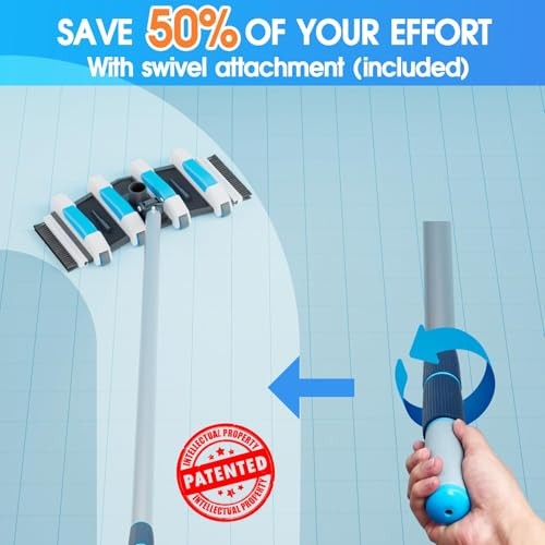 Enhanced Pool Vacuum Head with Direction 4LB-Upgrade Direction-Control (Blue)