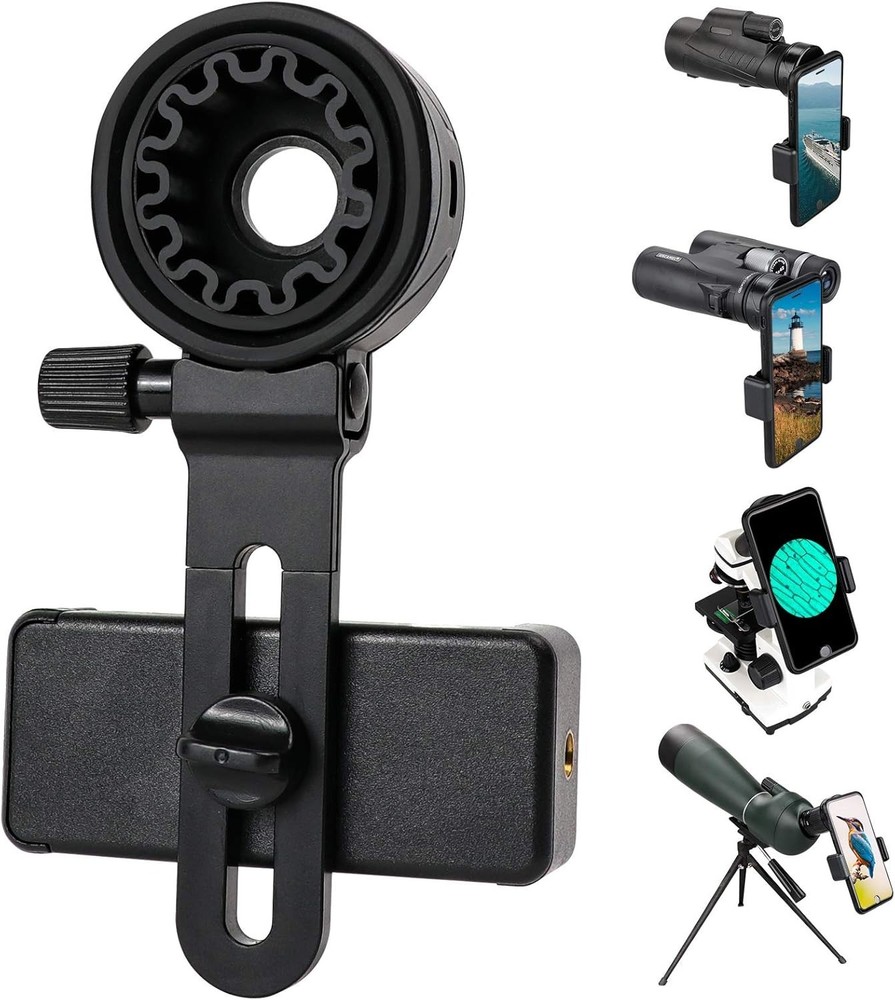 Lightweight Smartphone Mount for Binoculars & Telescopes - Easy Alignment