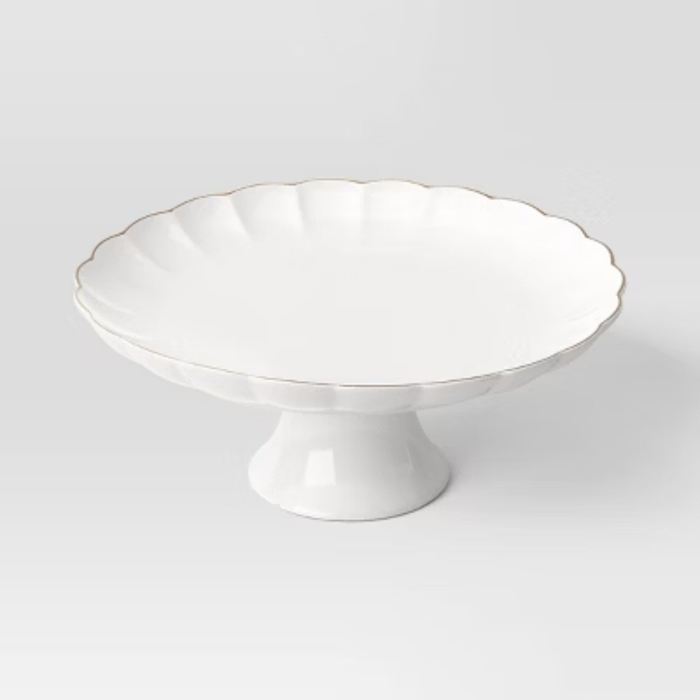 Ribbed Scallop Cake Stand - Threshold
