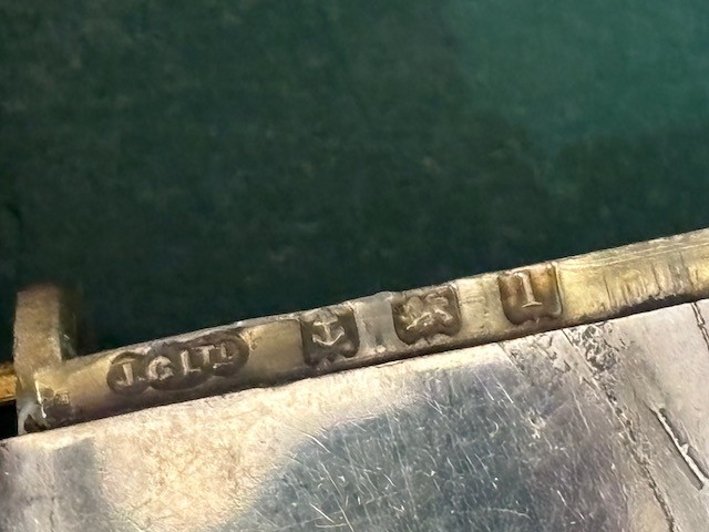 Antique Joseph Gloster Silver Vesta Matchsafe w Hallmarks