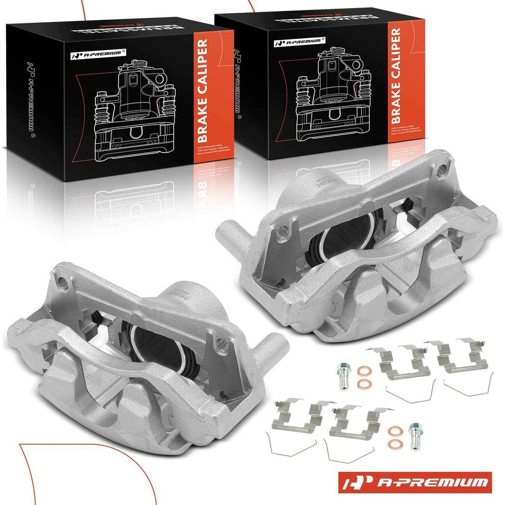 A-Premium Pair Front Disc Brake Caliper w/ Bracket for Mazda 6 2003 2004 2005