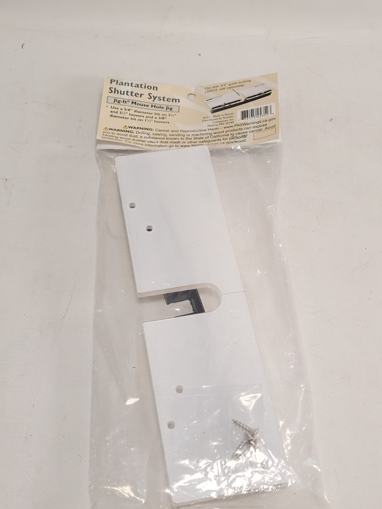 Rockler Plantation Shutter System Mouse Hole Router Jig-it