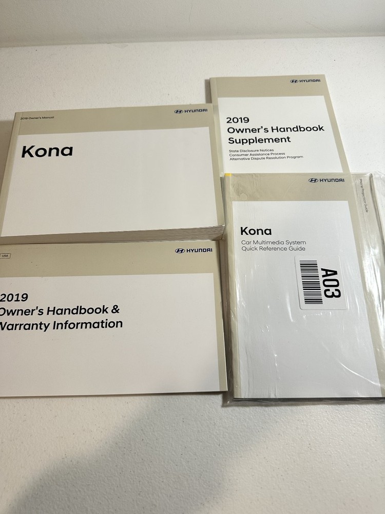 2019 Hyundai Kona Owner's Manual Set
