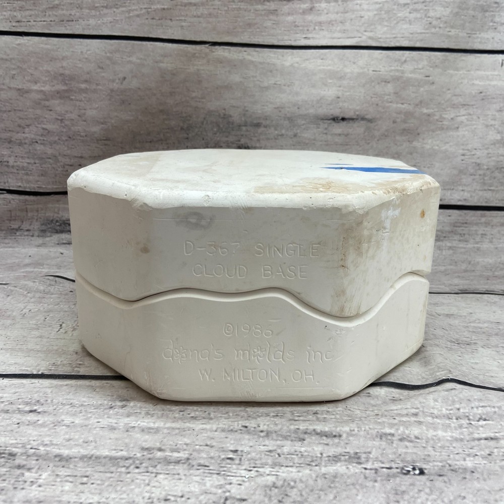 Vintage 1986 Dona’s Ceramic Casting Mold Single Cloud Base #D-367
