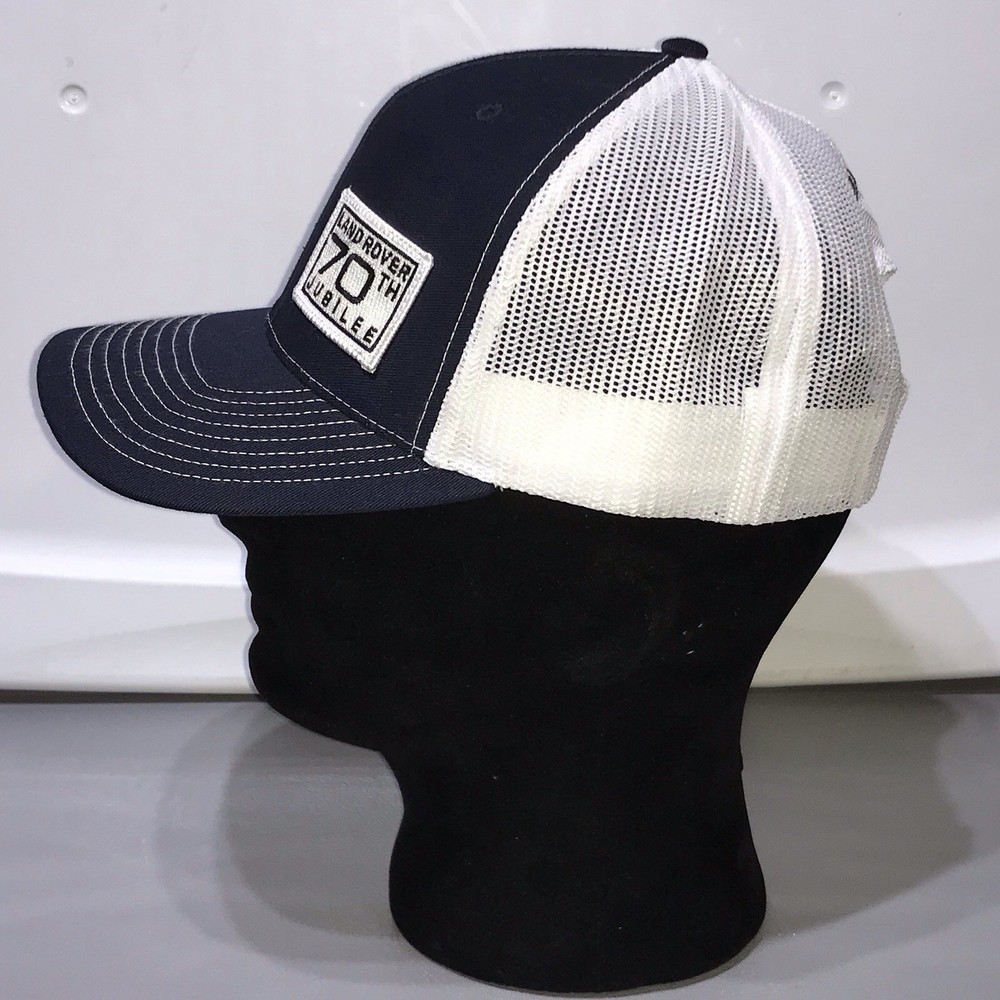 Land Rover 70th Jubilee 2018 StrapBack Mesh Richardson Blue & White Cap