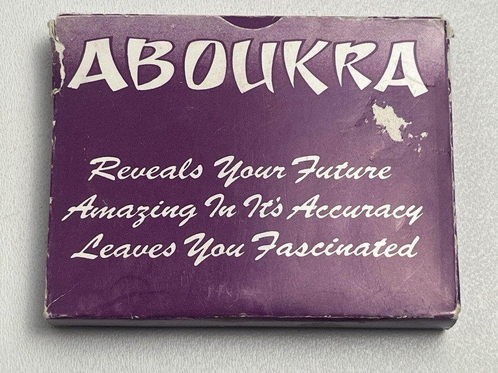 RARE VINTAGE DECK ABOUKRA CARDS FORTUNE TELLING TAROT