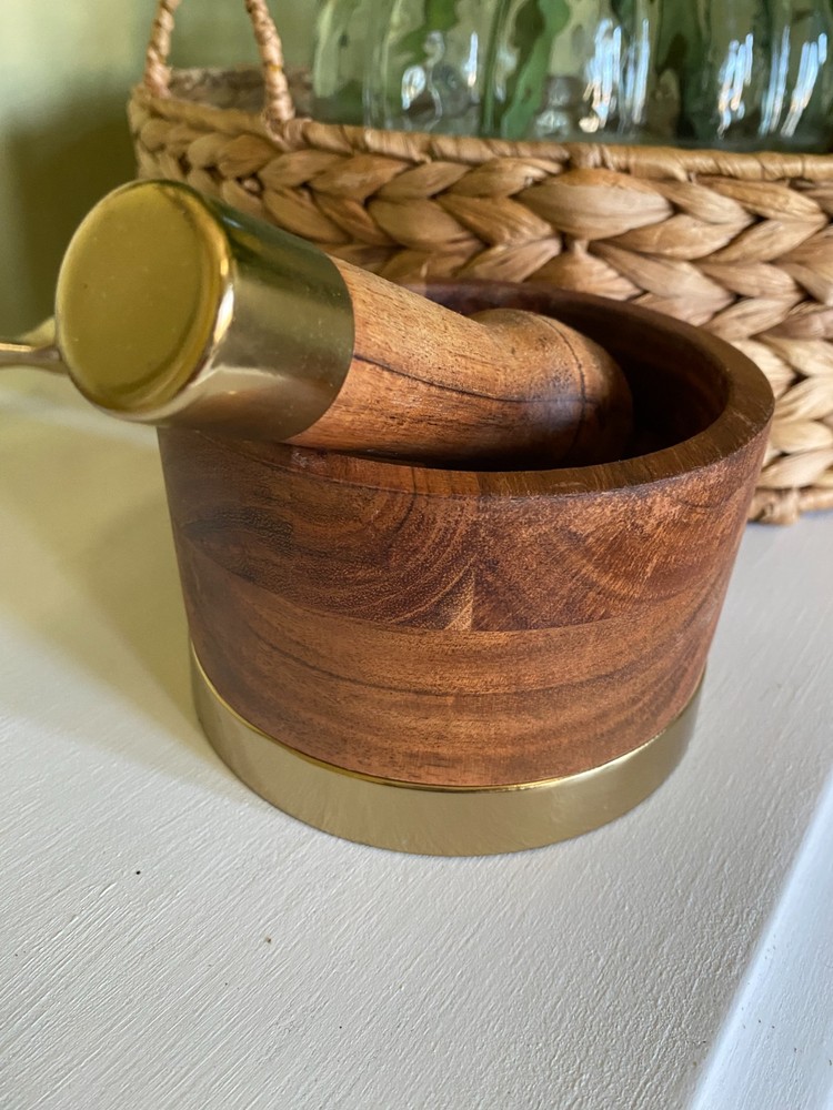 Wooden Mortar for Pounding