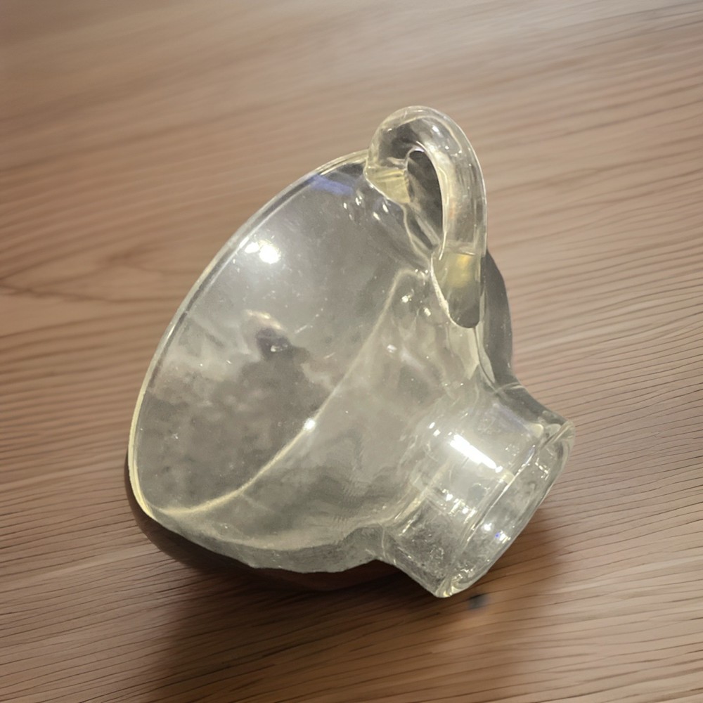 Vintage Glass Canning Funnel Finger Loop Handle Kitchen