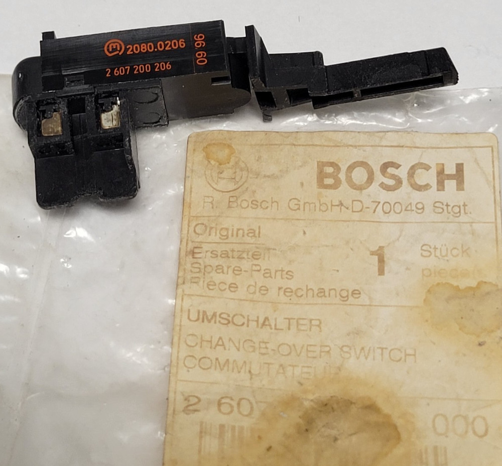 Bosch Genuine OEM Replacement Part# 2 607 200 206, Forward/Reverse Switch NOS