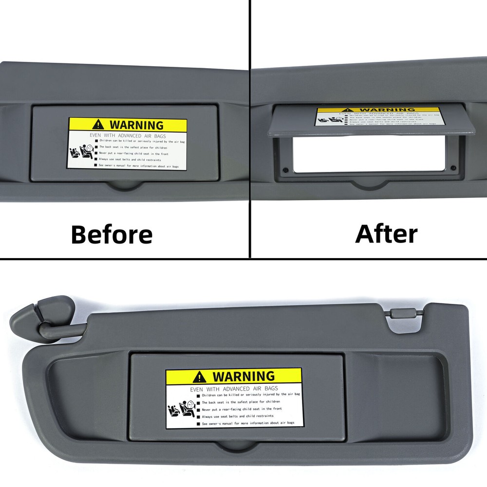 Driver Side Left Sun Visor For Honda Civic 2006 2007 2008 2009 2010 2011