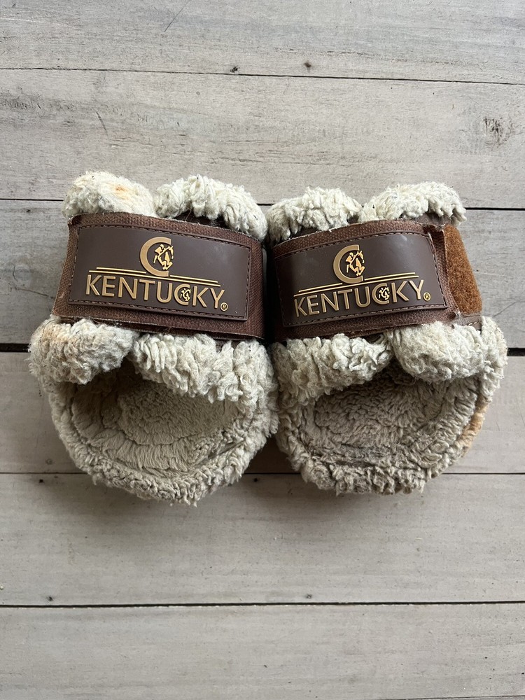 Kentucky Fetlock Hind Boots, Pair, In Brown