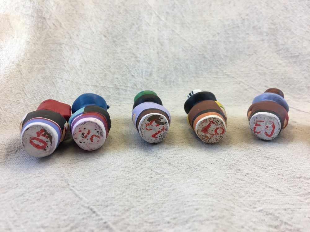 4 FB2 - Chinese Mongolian Clay Dolls