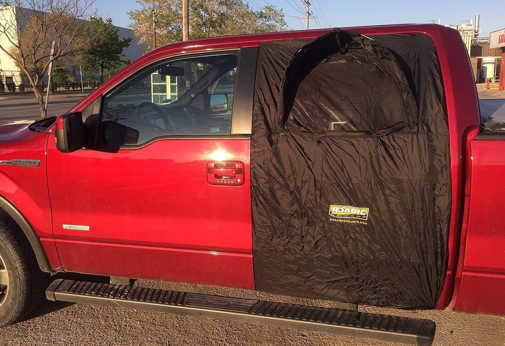 The OVERNIGHTER SUV Window Tent with Bug Screen and Retractable Awning – Grea...