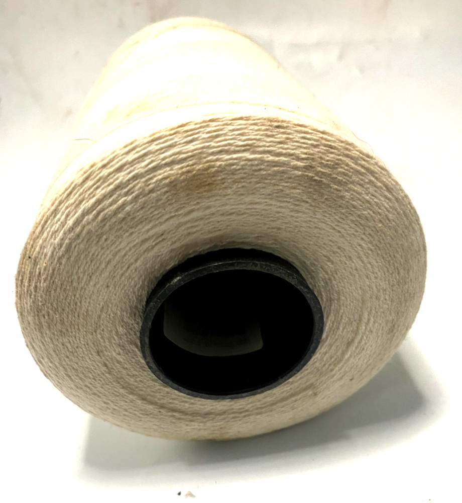 Cotton Polyester 3/3, 2 Lbs. Rope Thread String Cone Off White New READ Please