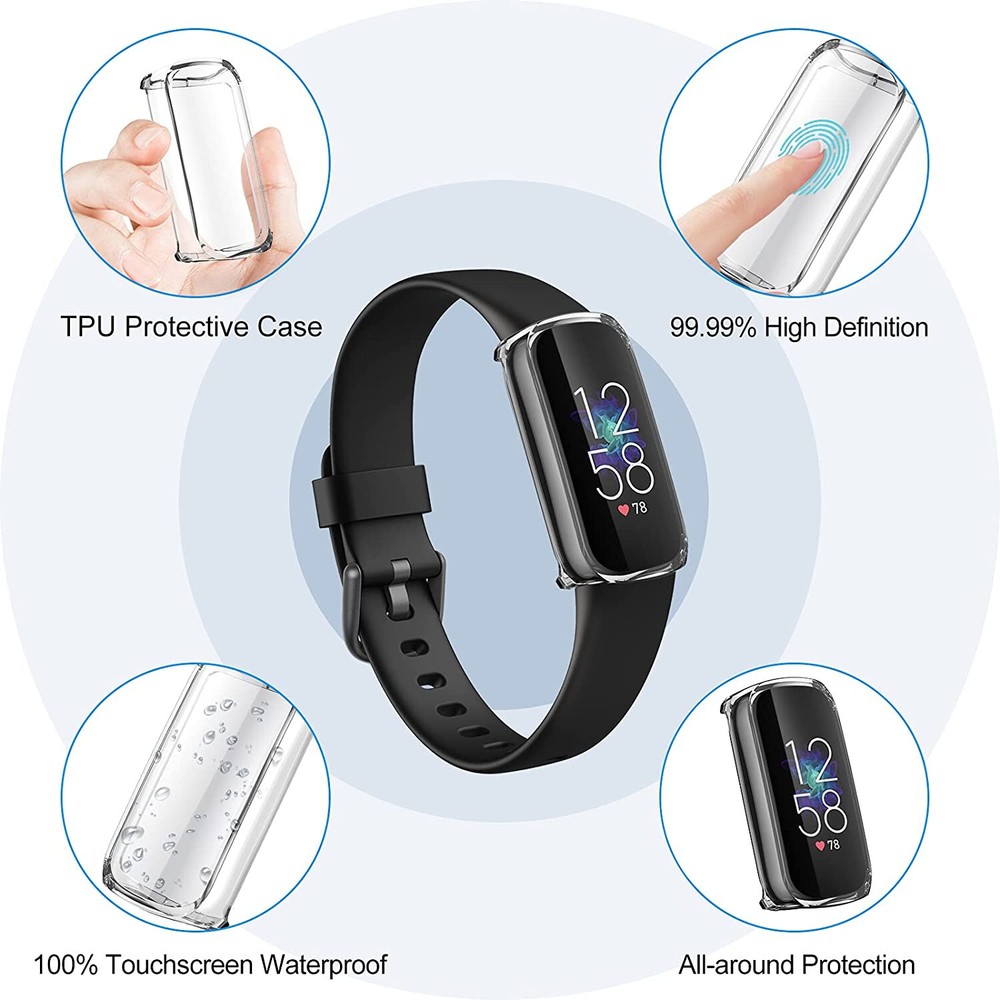 Screen Protector Case For Fitbit Luxe Soft Protective Bumper Cover