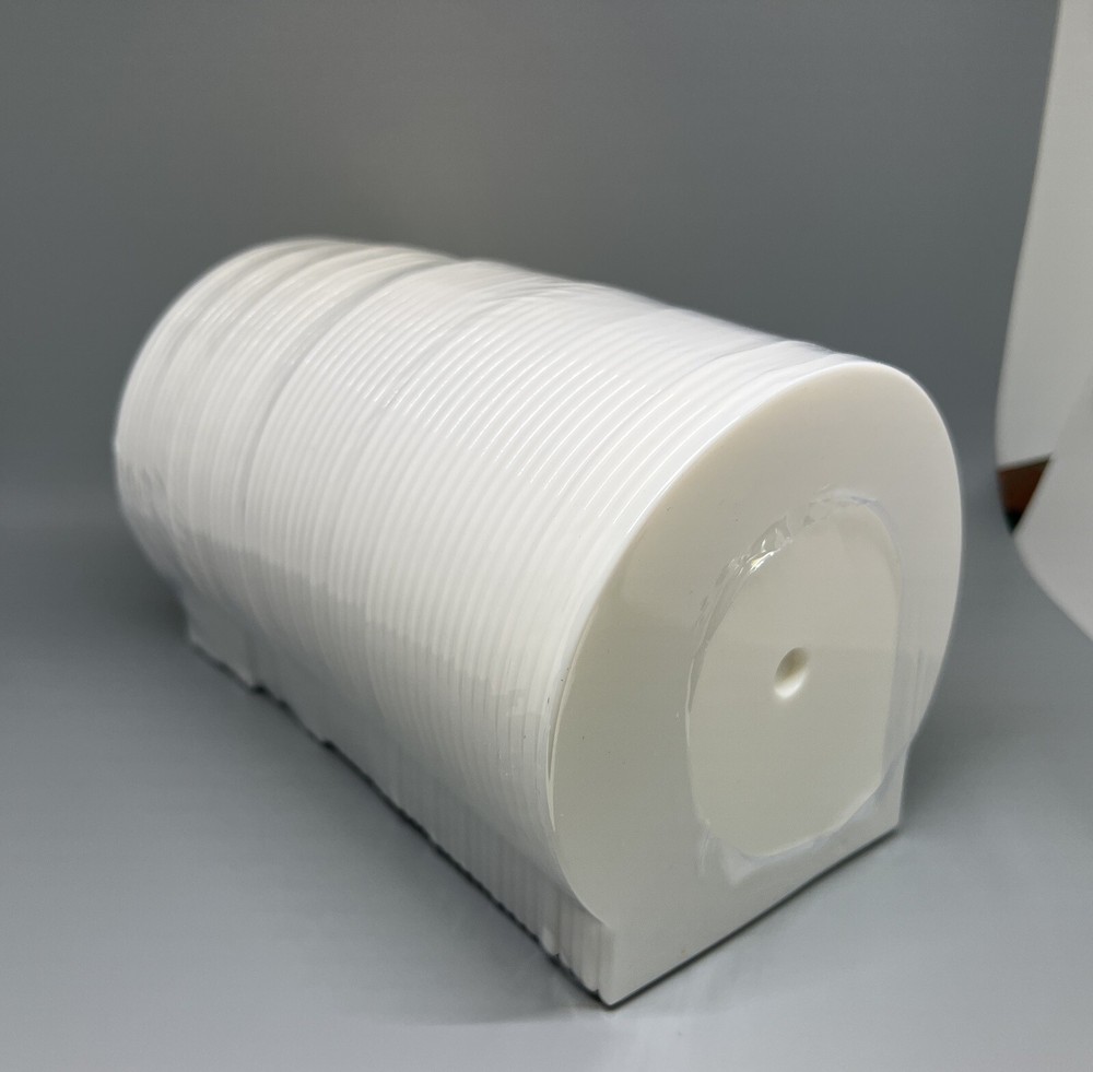 50 PCS NEW CD/DVD CLAM SHELL CASES PAKRITE CSHELL, WHITE, JS100WHITE