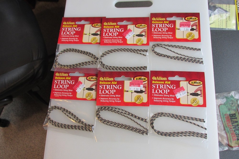 Set Of Six Allen Release Aid String Loop Packages NEW