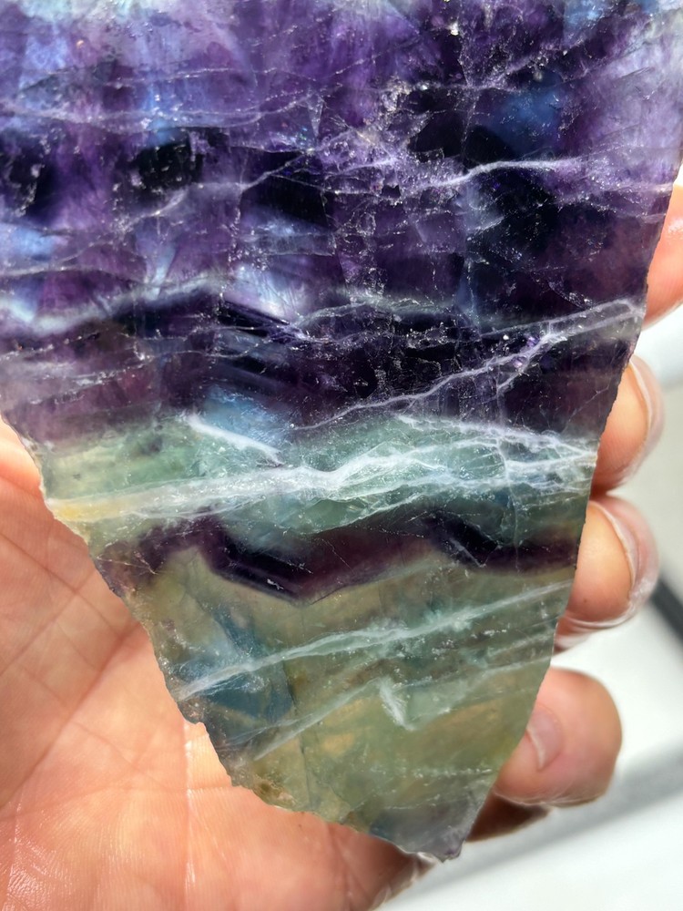 Fluorite slab Cabbing Lapidary Combo Ship Avail