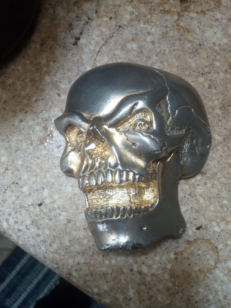 Shiny Heavy Metal Skull Metal Unknown