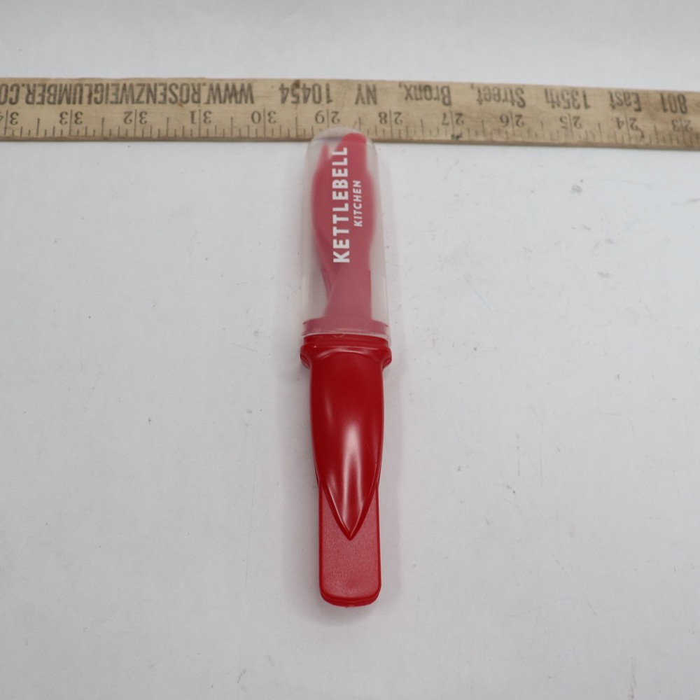 (3-Pk) Kettlebell Portable Utensil Set Plastic Red