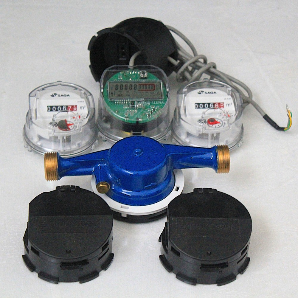 SAGA Mechanical Water Meter DN15 DN20 Cold Water Meter w/ Protective Cover
