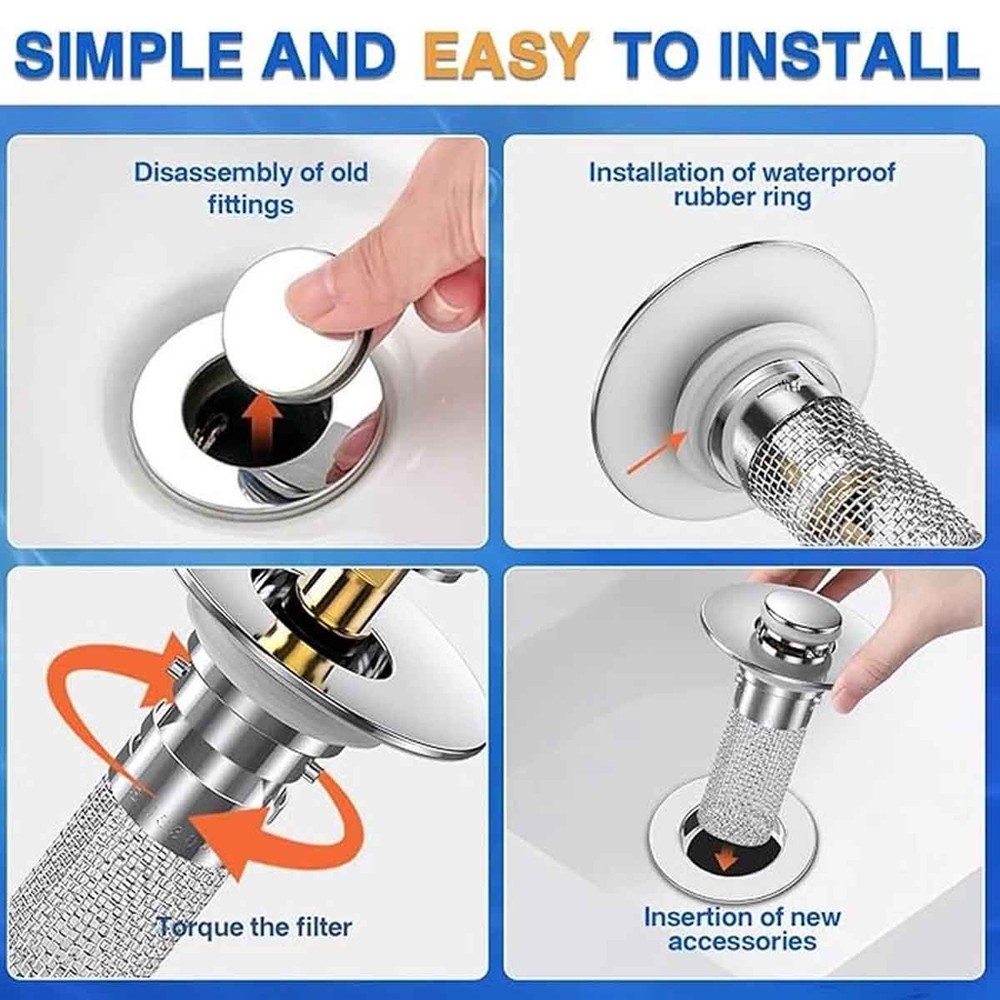 2-Pack Triple Protection Easy-to-Install Sink Filter US