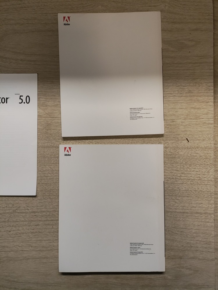 Adobe Illustrator 5.0 - Macintosh Tutorial & User Guide Manuals - Manuals Only