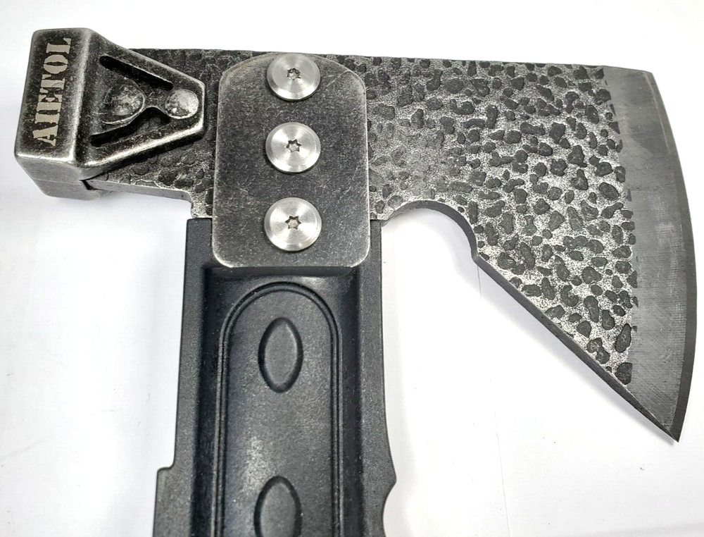 AIETOL Multi-Function 15-Inch AXE & HAMMER + Sheath, Stainless Steel