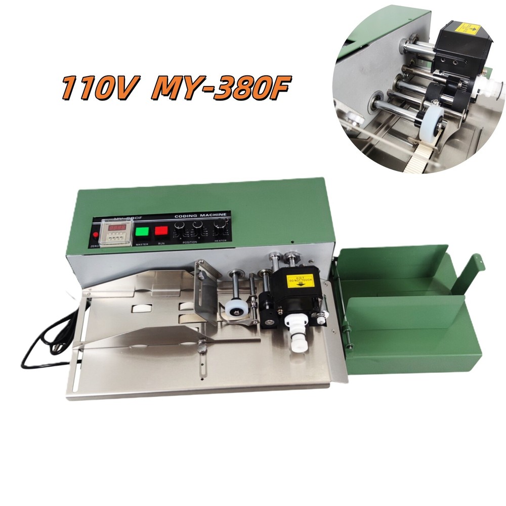 110V MY-380F Solid Ink Continuous Coding Machine Plat Surface Coding Machine