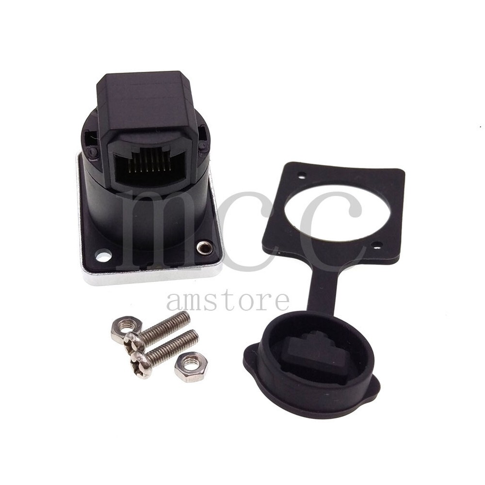 RJ45 female socket panel mounting holder adapter，RJ45 Network Ethernet connector