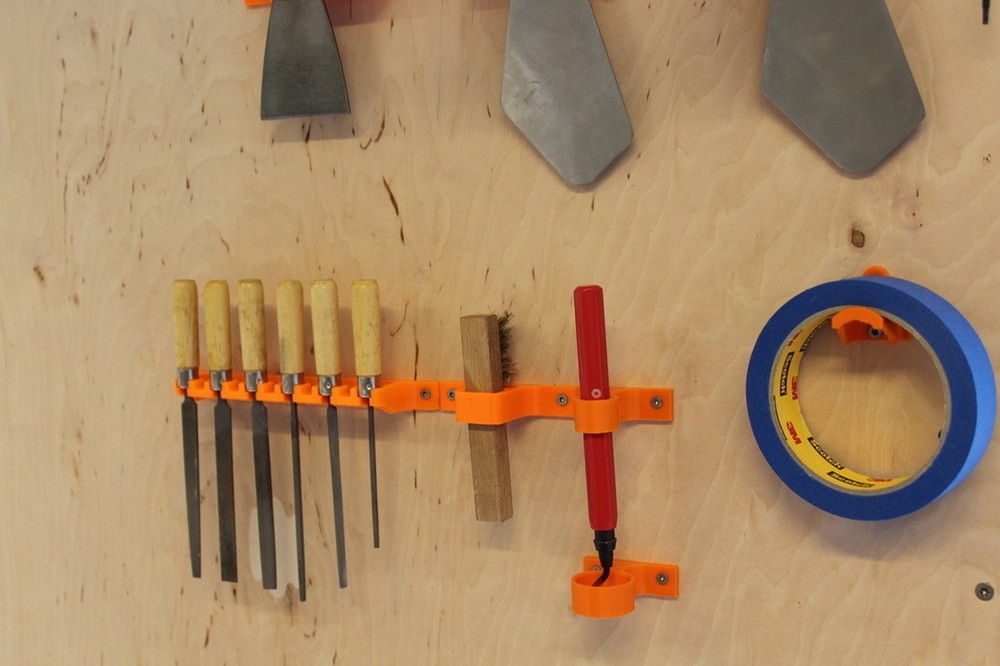 Warding File Wall Mount Holder - Workshop Tool Organization Storage for Garage,