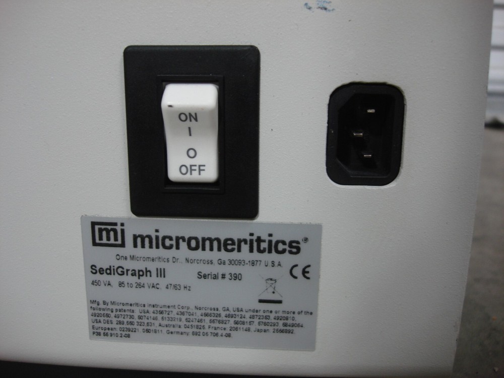 Micromeritics SediGraph III Particle Size Analyzer